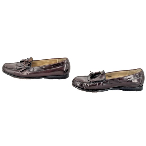 COLE HAAN Loafers Mens Size 11D Brown Leather Tassel  Preppy - Picture 7 of 10